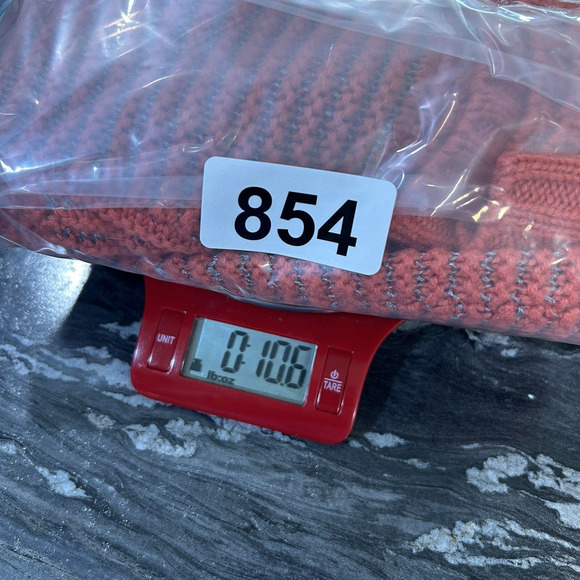 Jessica Simpson Womens Sweater Large 3/4 Sleeve Cold Shoulder Chunky Knit Orange - Picture 10 of 10